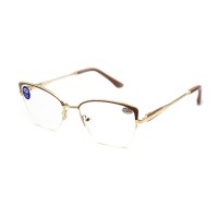 Women's ready-made glasses Gvest 24404 Blueblocker semi-rimless