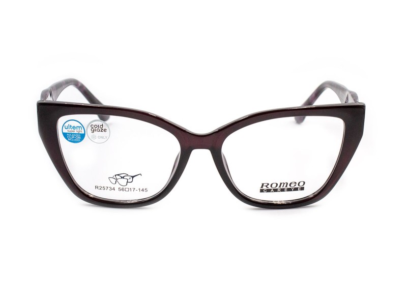 Frame with clip-on attachments Female 25734 — prescription