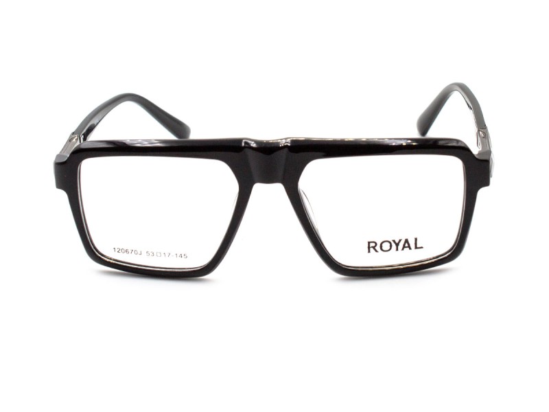 Men's plastic frame — prescription glasses
