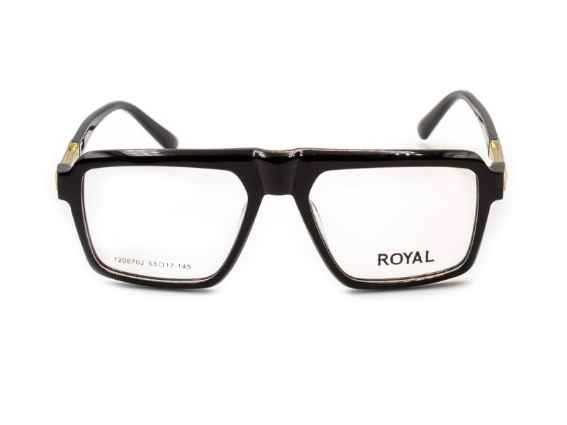 Men's plastic frame — prescription glasses
