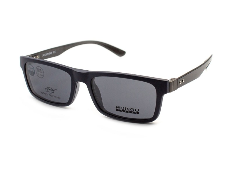Frame with clip-on attachments men's 25423 — prescription