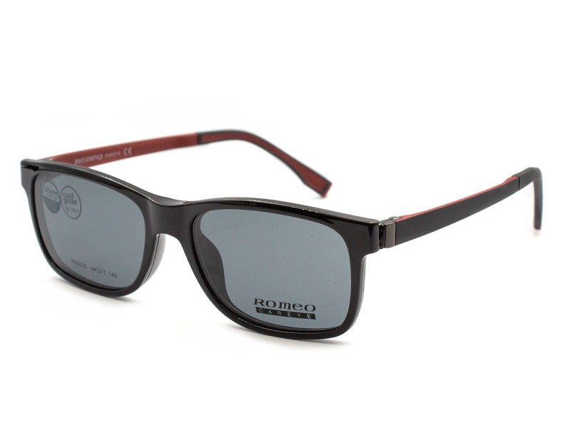Frame with clip-on attachments men's 25525 — prescription