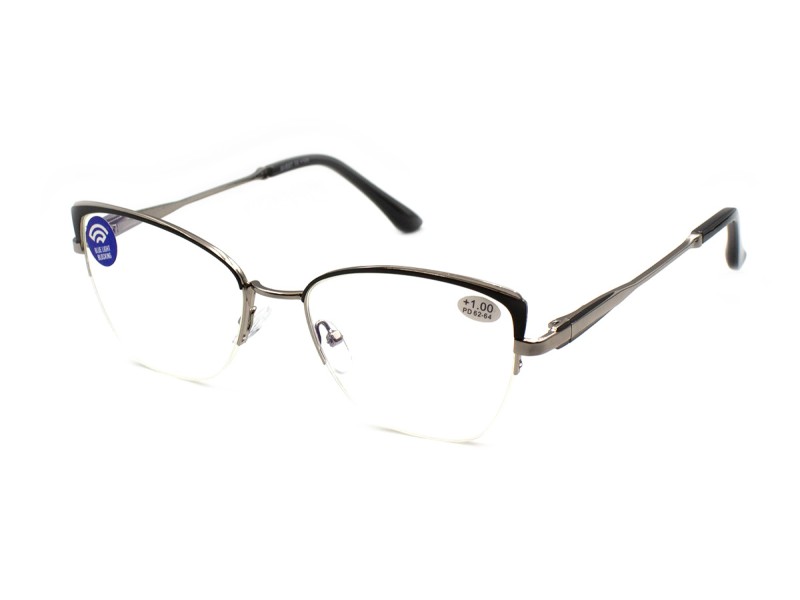 Women's ready-made glasses Gvest 24404 Blueblocker semi-rimless