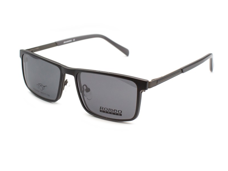 Frame with clip-on attachments men's 25443A — prescription