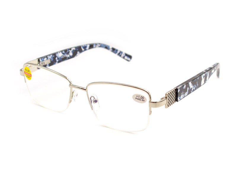 Blue Blocker glasses Verse 25015 semi-rimless